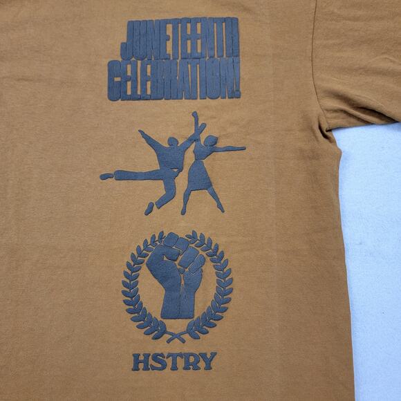 HSTRY by NAS Juneteenth Celebration Tshirt Brown Sz L (751-752) - Picture 3 of 4